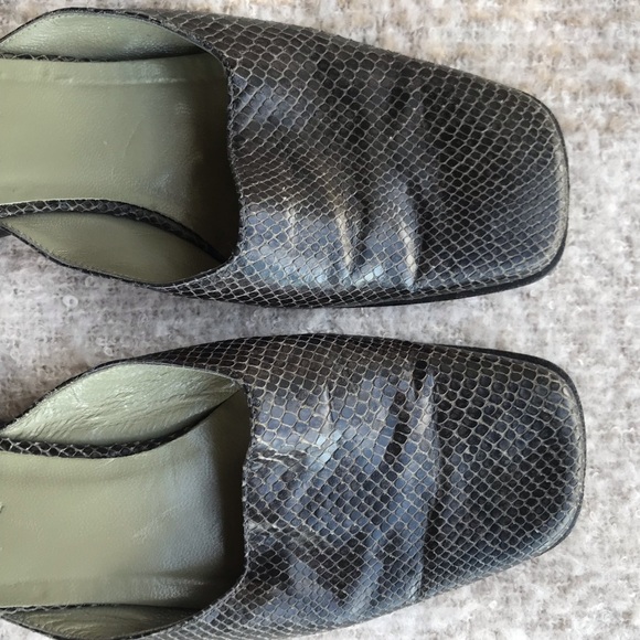 J. Crew snakeskin mules size 8 - Picture 3 of 6